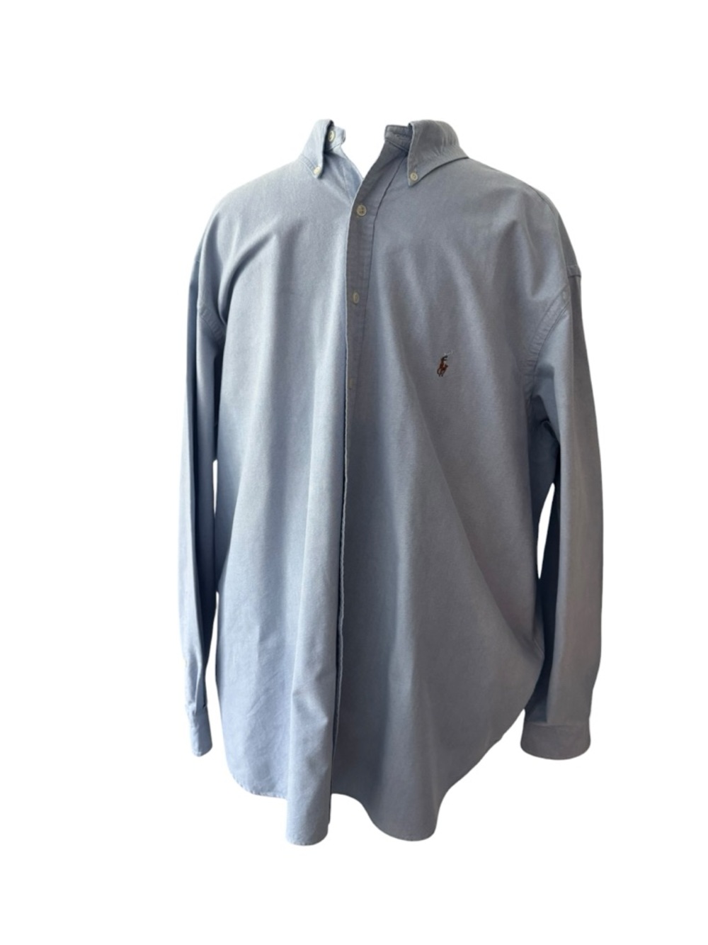 Polo by Ralph Lauren Mens Light Blue Long-Sleeve Button-Down Oxford Shirt Sz 3XB - Picture 4 of 12